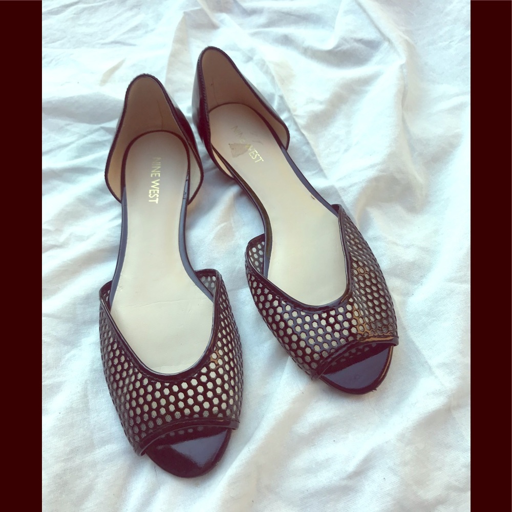 Black Nine West flats